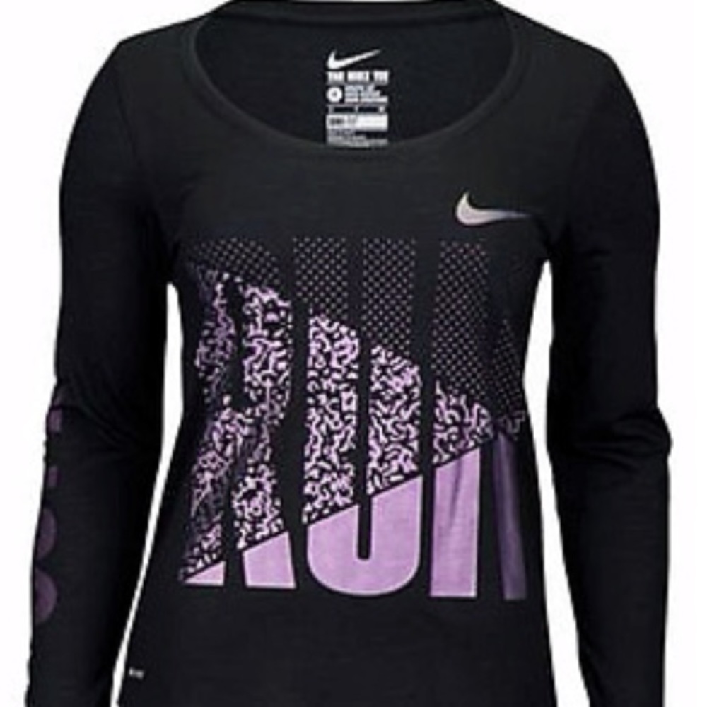 Nike running dri fit long sleeve top